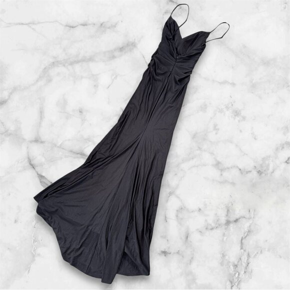 La Femme Black Sleeveless Maxi Dress Size 0 NWT - Picture 3 of 11